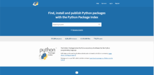 Picture of pypi.org site